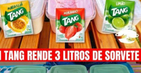Delicioso Sorvete Caseiro com Tang – Saiba Como fazer