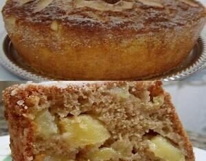 Bolo de Maçã com Canela